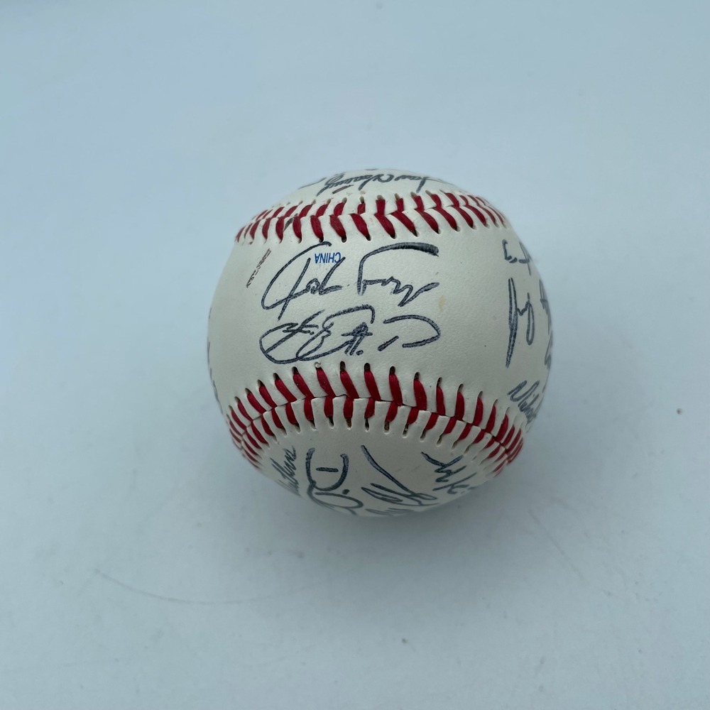 2003 Chicago Cubs Team Facsimile Signed Baseball Collectors Choice Dusty Baker